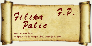 Filipa Palić vizit kartica